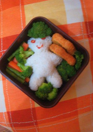 Foto resep Nasi teddy with chicken nugget