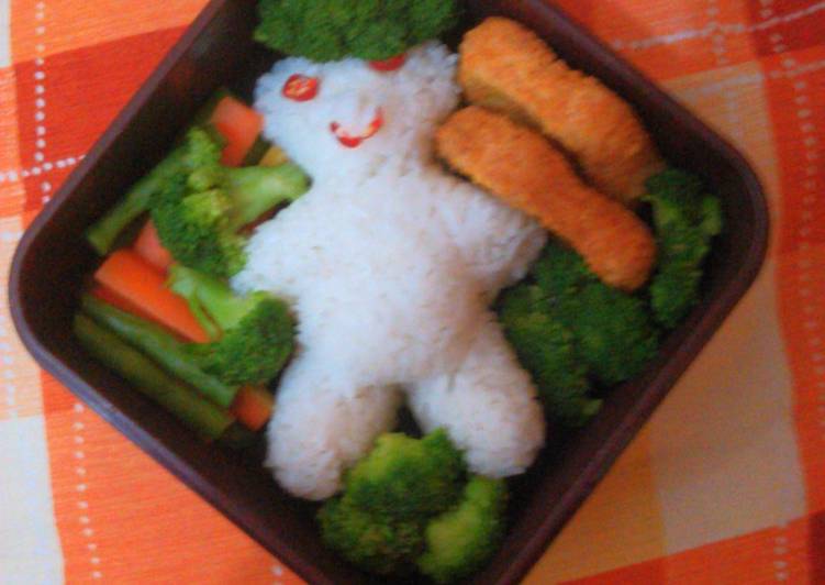 11 Resep: Nasi teddy with chicken nugget Anti Ribet!