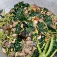 Tumis daun, bungpep dan ati