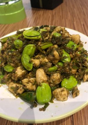 Foto resep Ayam pete cabe hijau