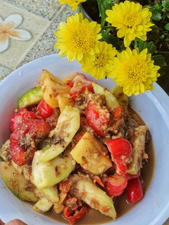Foto resep Rujak pedas kuah kacang