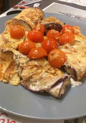 Una foto de Rollitos de berenjena rellenas de requesón