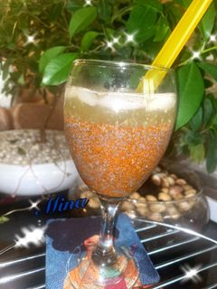 عکسی از دستور شربت تخم شربتی و خاکشیر