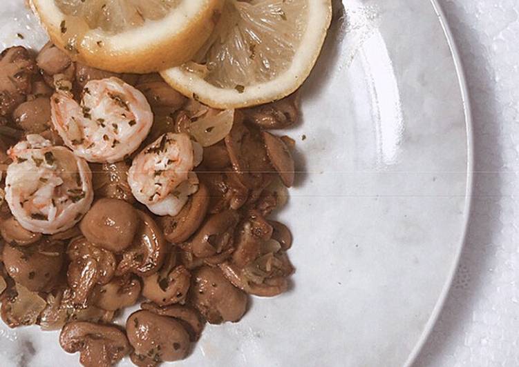 Shrimp & lemon mushroom