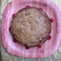 A picture of Sesame banana bread whole wheat with jaggery.