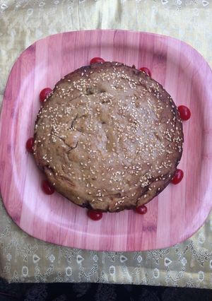A picture of Sesame banana bread whole wheat with jaggery.