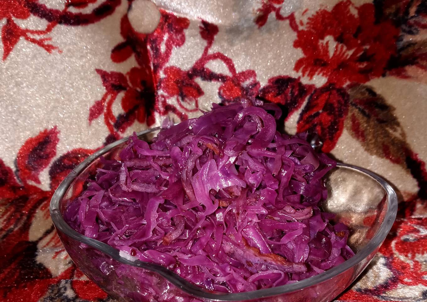 Col agridulce con tocino