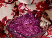 Una foto de repollo morado agridulce