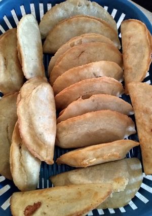 Una foto de Quesadillas doradas de champiñones!!!