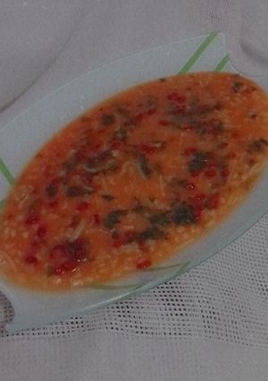 عکسی از دستور سوپ