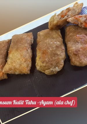 Foto resep Dimsum Kulit Tahu - Ayam (Ala Chef)