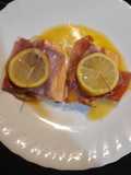 Trota salmonata con prosciutto crudo e limone