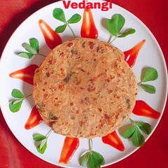 Methi Paratha A picture of Methi Paratha.