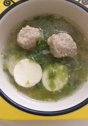 Foto resep Sop Bakso ayam dan tofu (mpasi 12m+)