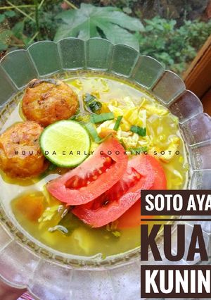 Foto resep Soto Ayam kuah kuning seger🖤
