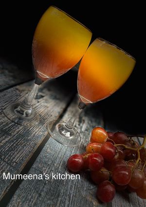 Pineapple and grapes mocktail ainihin hoton girkin