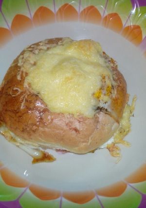 Töltött zsömle recept fotója