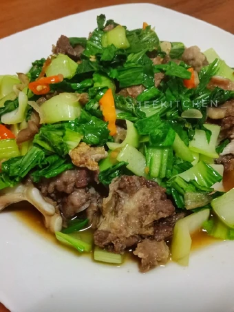 Langkah Gampang Menyiapkan Resep Pok Choy Tumis Daging Sapi Anti Ribet, Mantap Sekali