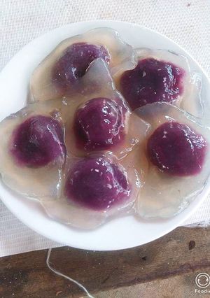 Hình của món Bánh bột lọc nhân khoai lang tím.