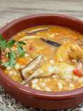 Alubias con setas shiitake y codornices