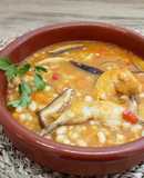 Alubias con setas shiitake y codornices