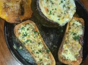 Una foto de zapallo anco con queso