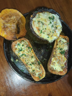 Una foto de Zapallo Cabutia y anco relleno con Carbonada