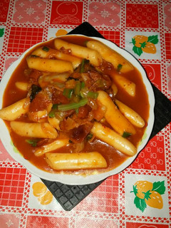自製韓式泡菜辣炒年糕 的食譜成品照片