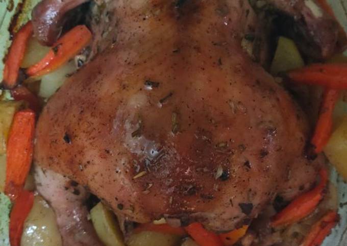 Chicken roasted rosemary