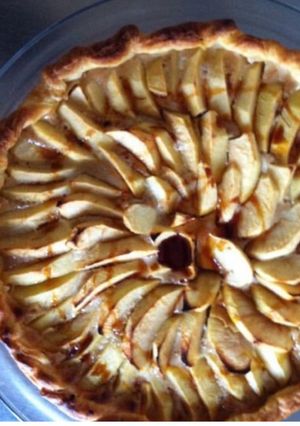 Une photo de Tarte pommes et caramel