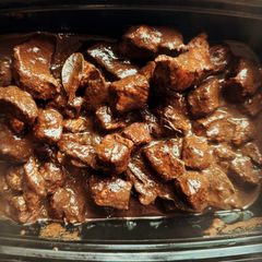 A picture of Dinuguan Using Sinigang Mix.