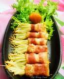 Thịt Xông Khói Cuộn Nấm