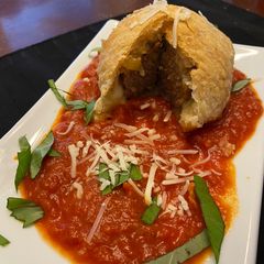 A picture of Meatball Wellington.