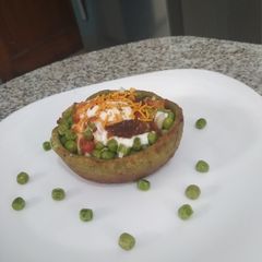 A picture of Palak Katori Matar Chaat.