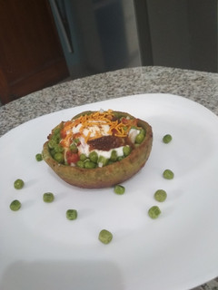 A picture of Palak Katori Matar Chaat.