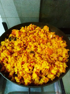 Una foto de Arroz mix de mariscos