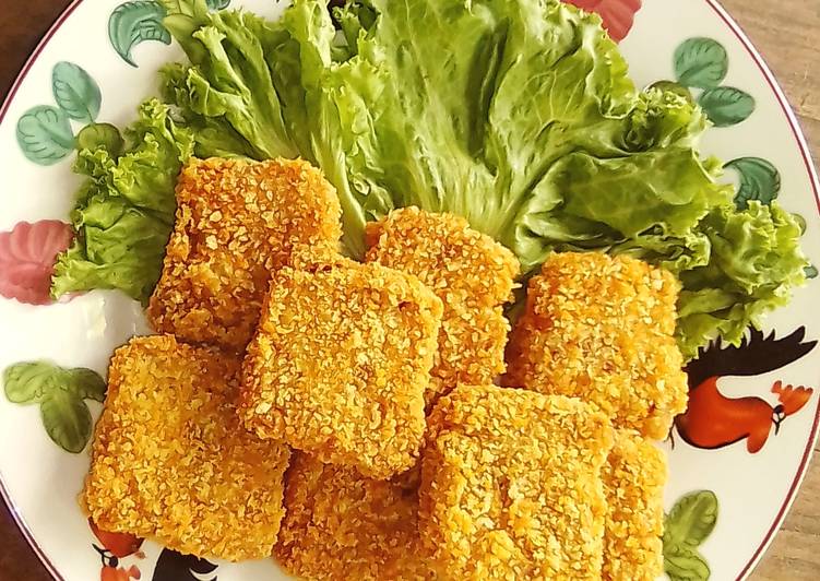 Resep Eggless Nugget Mie Kornet Mayones 🍞🍞🍞, Menggugah Selera