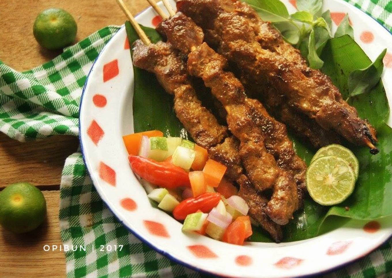 Sate sapi berbumbu