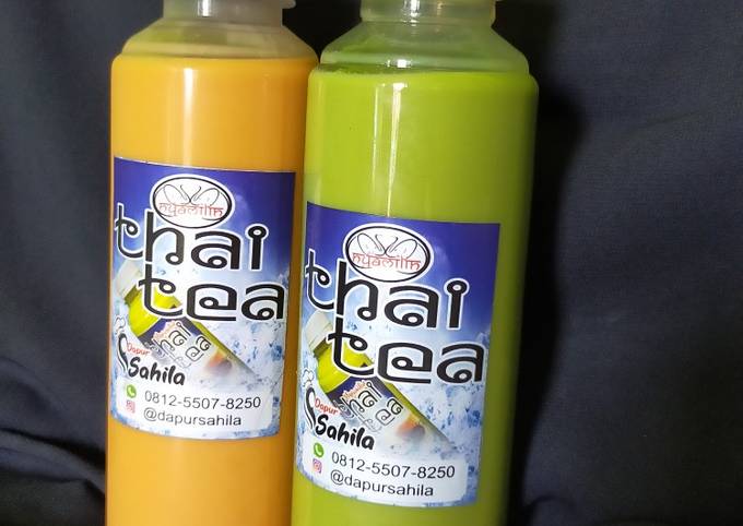 Resep Minuman Thaitea /green tea (ide jualan) yang Sempurna