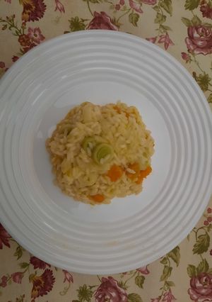 Foto di Risotto con porro e zucca