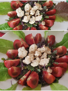 Una foto de Ensalada de mi mini huerto urbano
