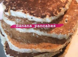 Una foto de ✨Banana pancakes sin harina