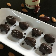 A picture of Chocolate Covered Stuffed Dates Recipe.