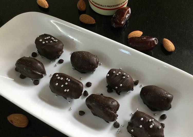 Chocolate Covered Stuffed Dates Recipe