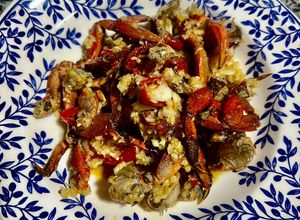 Hình của món Ba Khía Muối Trộn Thơm Tỏi Ớt.