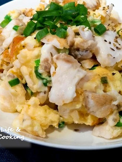 【家常菜】魚片炒蛋 的食譜成品照片