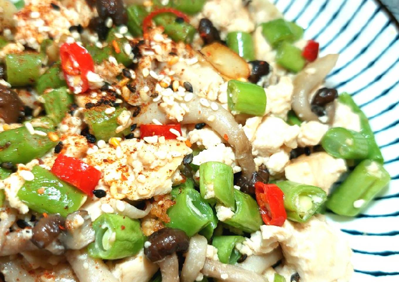335. Tumis Tahu, Shimeji dan Buncis