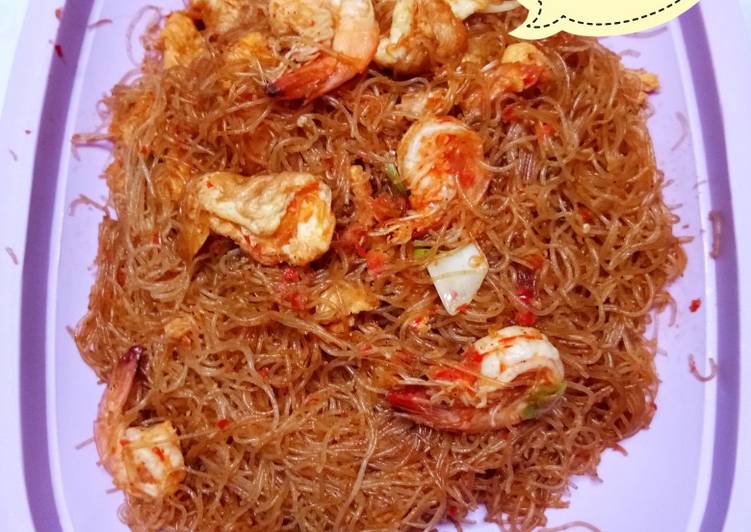 Resep Bihun Goreng Udang Extra Pedas 🍝🍤🌶 Lezat