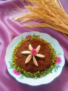 عکسی از دستور حلوا رژیمی شیره انگور