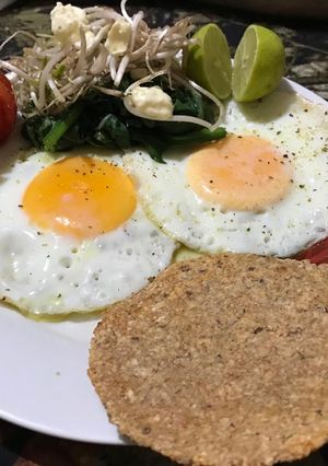 Una foto de Espinacas-tortillas de avena